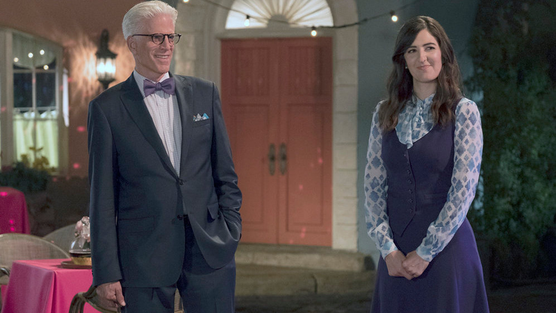 Michael (Ted Danson) and Janet (D’Arcy Carden)